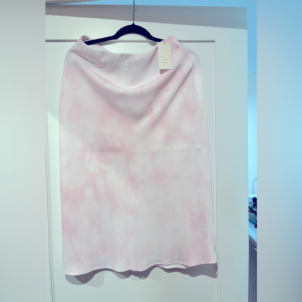 NWT pink tie dye long skirt